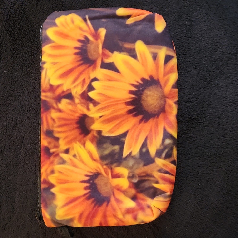NEW- Cosmetic Bag, Storage Bag - Flowers